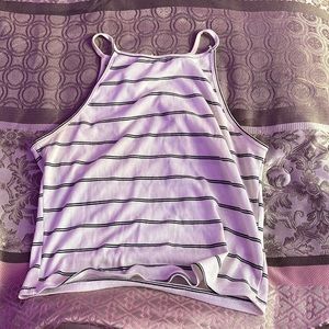 Black And White Crop Top